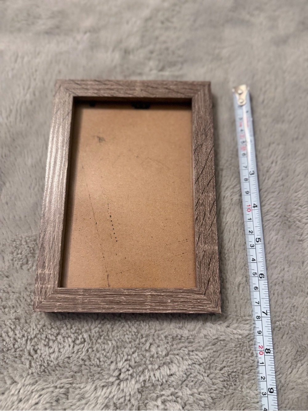 Rustic Faux Wood-Grain Picture Frame | 4x6 Tabletop & Wall Photo Display